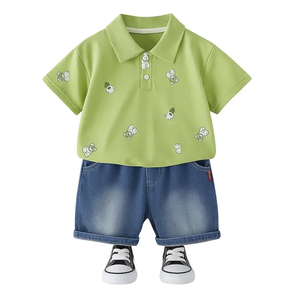 Green_Trendy_&_Comfortable_Little_Bear_Shorts_Set_For_Boys