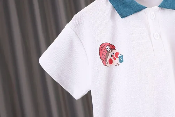 White_Trendy_&_Comfortable_T-Shirt_Denim_Shorts_For_Boys