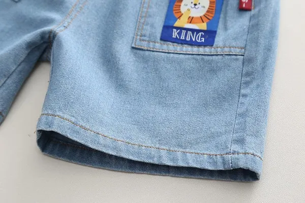 Blue_Trendy_&_Comfortable_Jigsaw_Denim_Shorts_Set_For_Boys