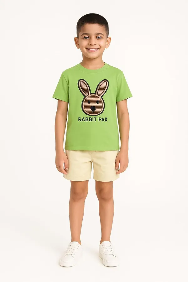 Green_Trendy_&_Comfortable_Rabbit_Shorts_Set_For_Boys