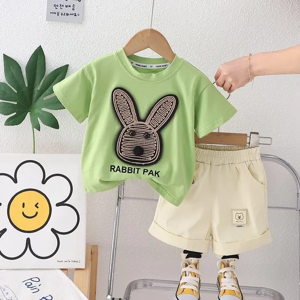 Green_Trendy_&_Comfortable_Rabbit_Shorts_Set_For_Boys