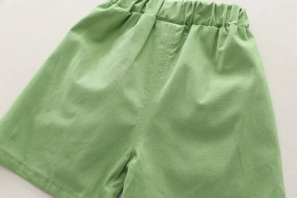 White_Trendy_&_Comfortable_Dinosaur_Shorts_Set_For_Boys