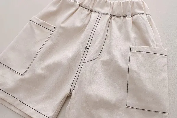 White_Trendy_&_Comfortable_Matching_Short_Set_For_Boys