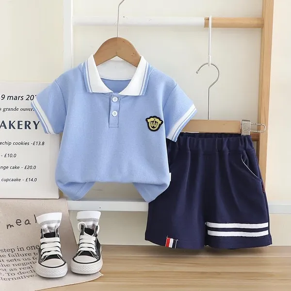 Blue_Trendy_&_Comfortable_Polo_T-Shirt_Shorts_Set_For_Boys