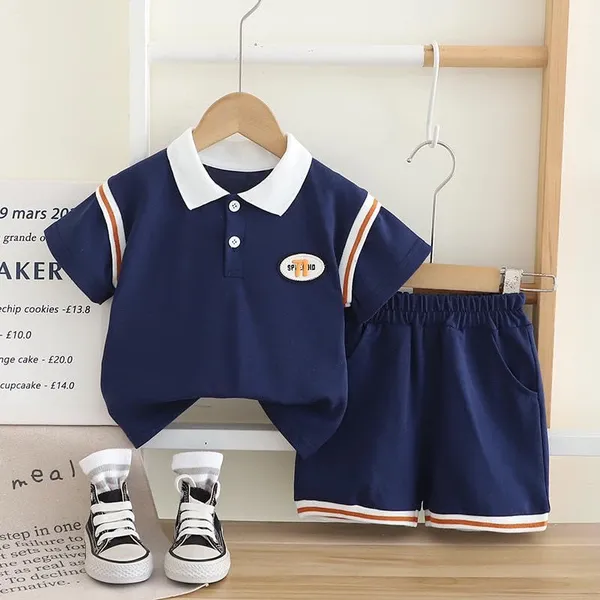 Blue_Trendy_&_Comfortable_Polo_T-Shirt_Shorts_Set_For_Boys