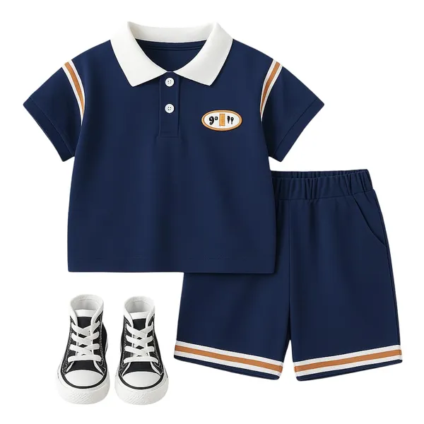 Blue_Trendy_&_Comfortable_Polo_T-Shirt_Shorts_Set_For_Boys