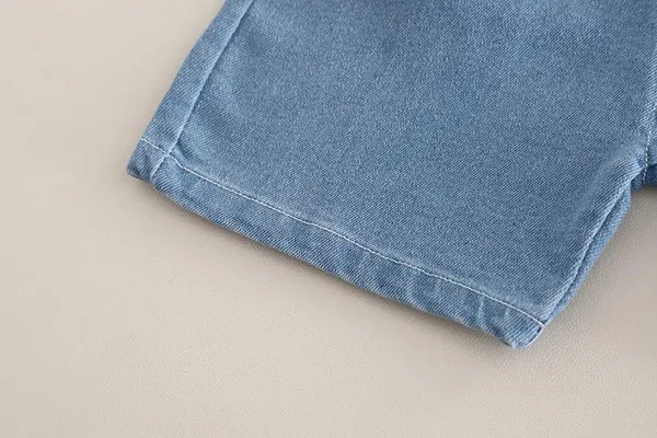Green_Trendy_&_Comfortable_Dinosaur_Denim_Short_Set_For_Boys