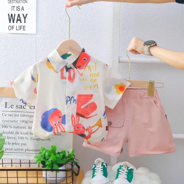 Pink_Trendy_&_Comfortable_Abstract_Shirt_Set_For_Boys