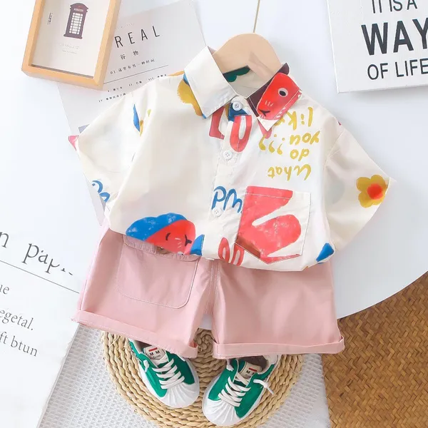 Pink_Trendy_&_Comfortable_Abstract_Shirt_Set_For_Boys