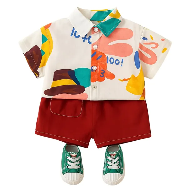 Red_Trendy_&_Comfortable_Abstract_Shirt_Set_For_Boys