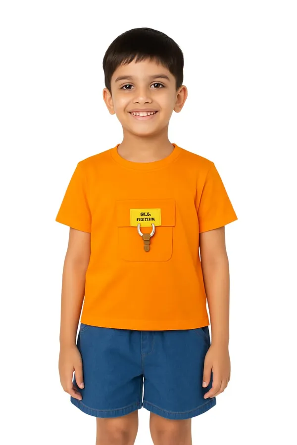 Orange_Trendy_&_Comfortable_Good_Things_T_Shirt_And_Shorts_Set_For_Boys