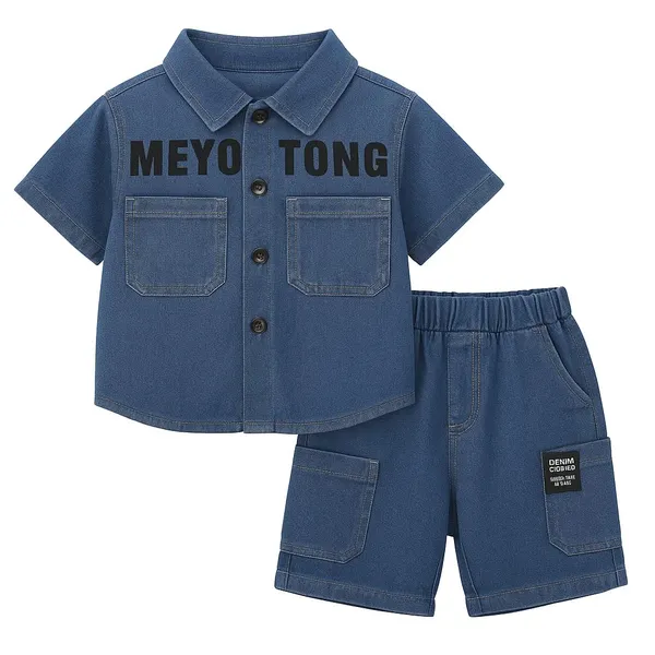 Blue_Trendy_&_Comfortable_Denim_Shorts_Set_For_Boys