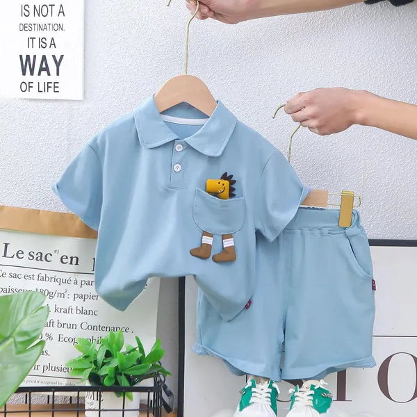 Blue_Trendy_&_Comfortable_Polo_T-Shirt_Matching_Shorts_Set_For_Boys