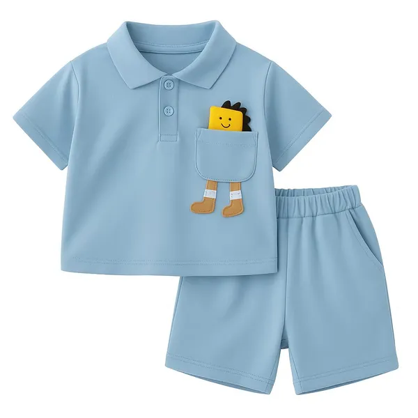 Blue_Trendy_&_Comfortable_Polo_T-Shirt_Matching_Shorts_Set_For_Boys