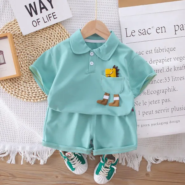 Sea_Green_Trendy_&_Comfortable_Polo_T-Shirt_Matching_Shorts_Set_For_Boys