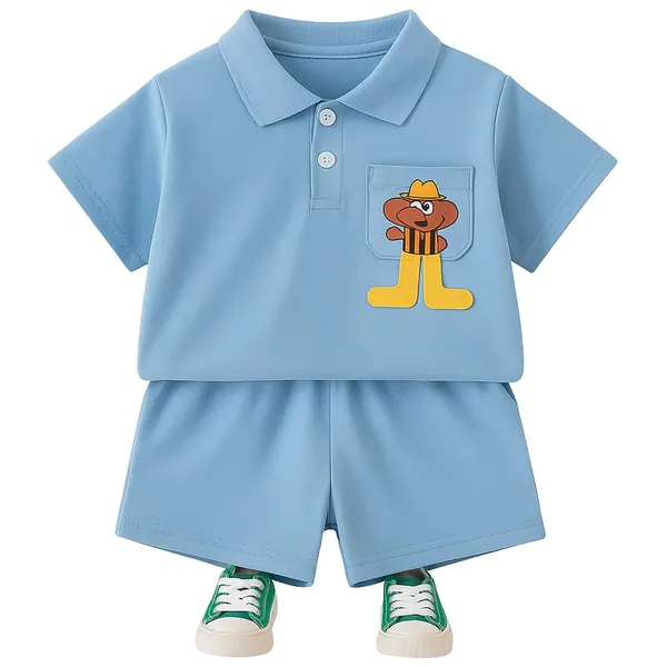 Blue_Trendy_&_Comfortable_Polo_T-Shirt_Matching_Shorts_Set_For_Boys