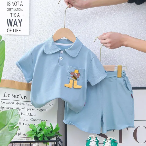 Blue_Trendy_&_Comfortable_Polo_T-Shirt_Matching_Shorts_Set_For_Boys