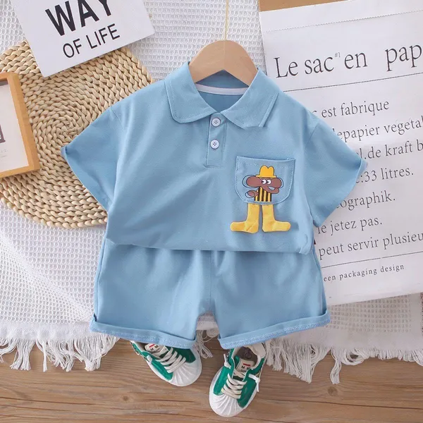 Blue_Trendy_&_Comfortable_Polo_T-Shirt_Matching_Shorts_Set_For_Boys