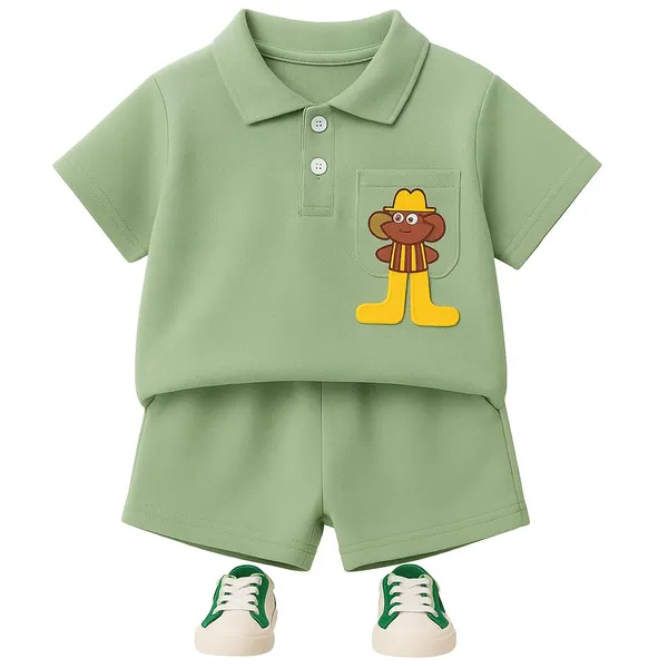 Sea_Green_Trendy_&_Comfortable_Polo_T-Shirt_Matching_Shorts_Set_For_Boys