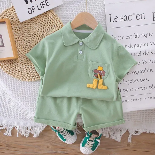 Sea_Green_Trendy_&_Comfortable_Polo_T-Shirt_Matching_Shorts_Set_For_Boys