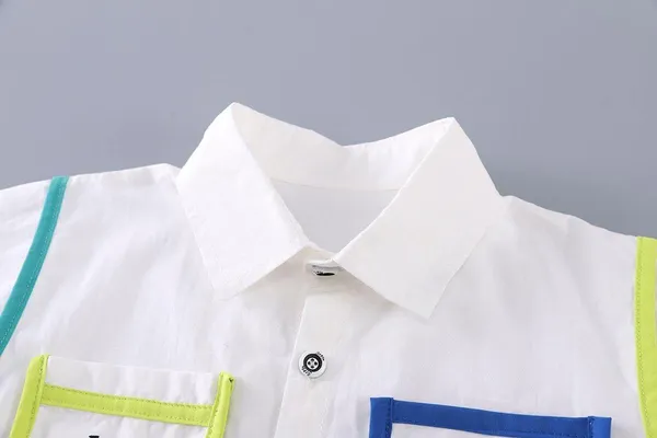 White_Trendy_&_Comfortable_Shirt_Shorts_Set_For_Boys