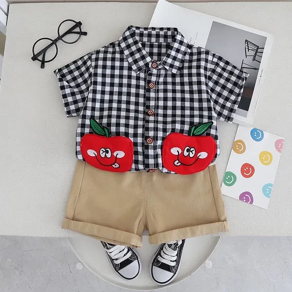 Black_Trendy_&_Comfortable_Apple_Shorts_Set_For_Boys