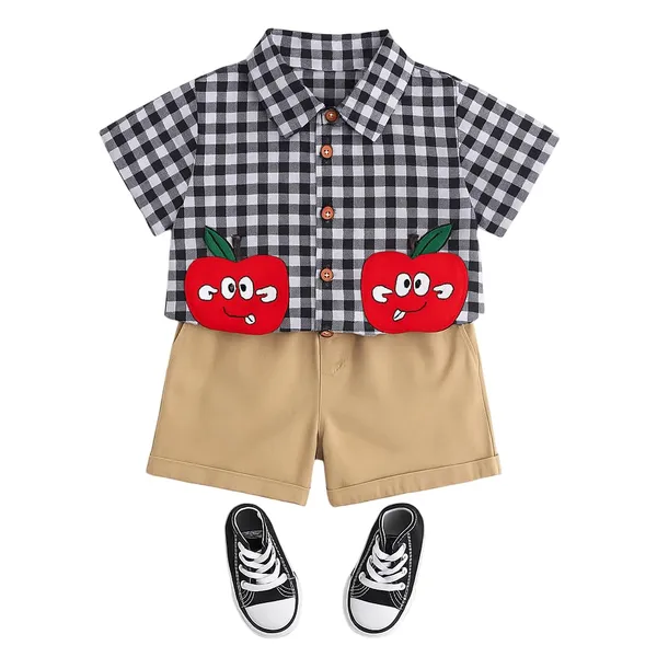 Black_Trendy_&_Comfortable_Apple_Shorts_Set_For_Boys