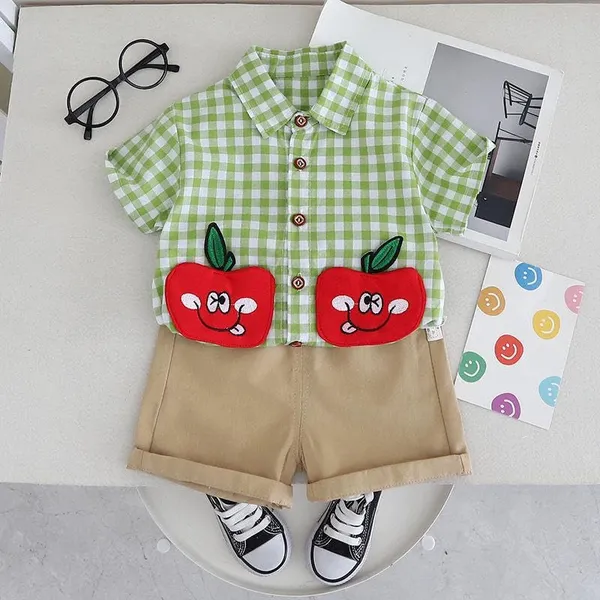 Green_Trendy_&_Comfortable_Apple_Shorts_Set_For_Boys