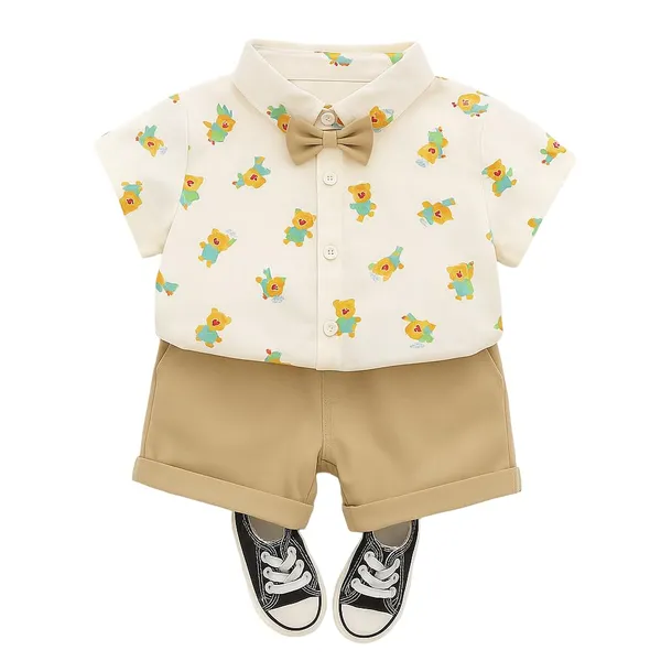 Brown_Trendy_&_Comfortable_Teddy_Bear_Shorts_Set_For_Boys