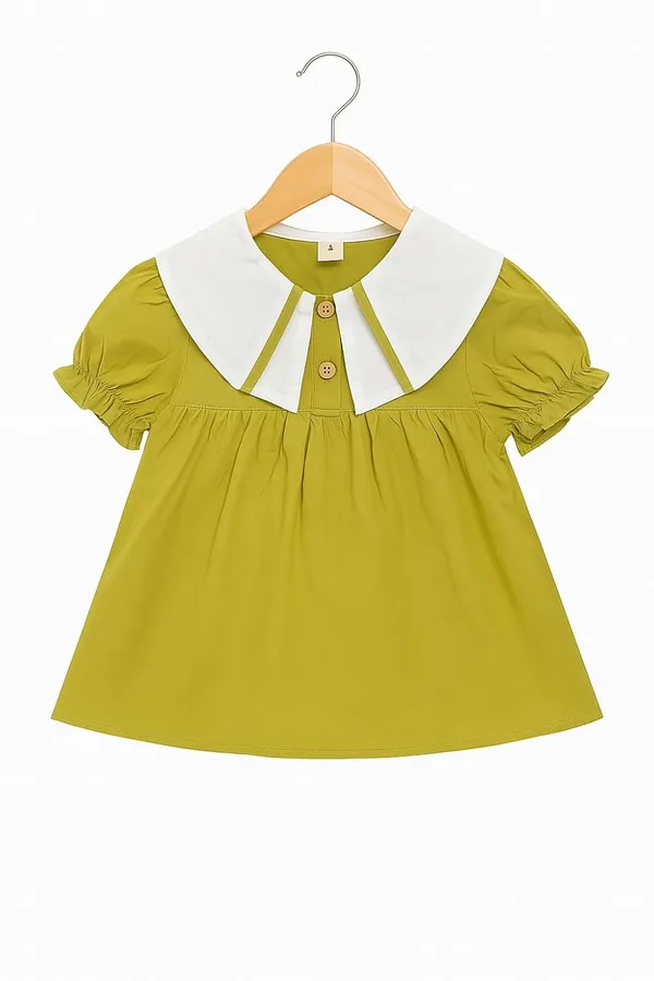 Green_Trendy_&_Comfortable_Classic_Charm_Stripped_Shorts_Set_For_Girls