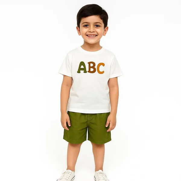 Green_Printed_Casual_Wear_Cotton_T-Shirt_&_Shorts_Set_For_Baby_Boys