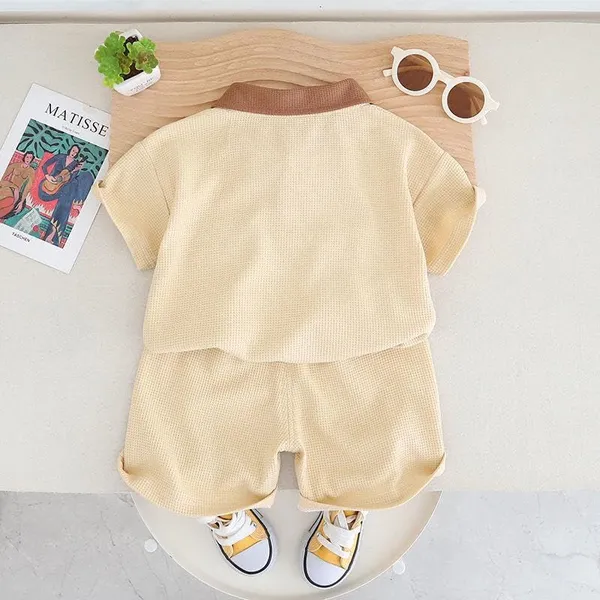 Beige_Trendy_&_Comfortable_Matching_T-Shirt_Short_Set_For_Boys