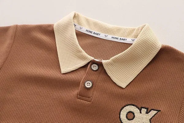 Brown_Trendy_&_Comfortable_Matching_T-Shirt_Short_Set_For_Boys
