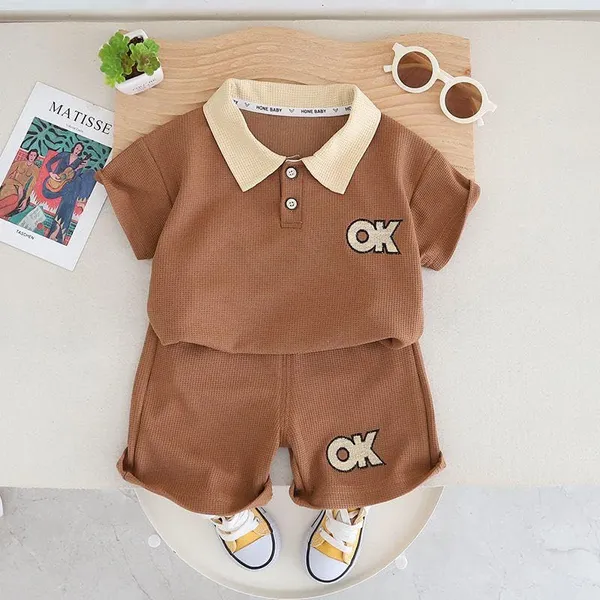 Brown_Trendy_&_Comfortable_Matching_T-Shirt_Short_Set_For_Boys
