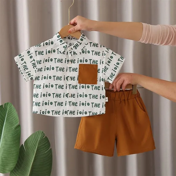 Green_Printed_Cotton_Shirt_With_Shorts_For_Baby_Boys