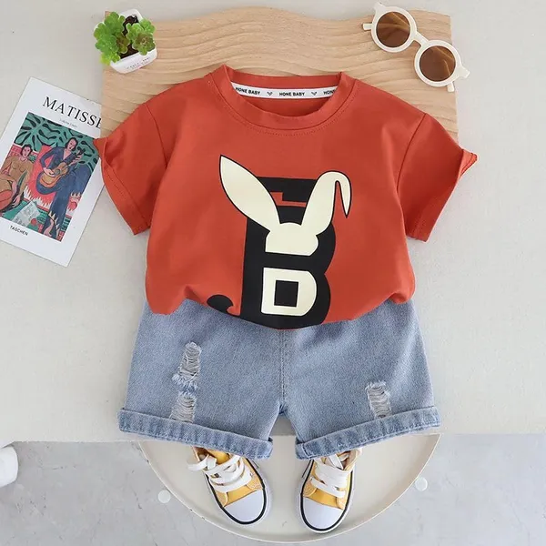 Orange_Trendy_&_Comfortable_100%_Cotton_Printed_T-Shirt_&_Shorts_Set_For_Baby_Boys