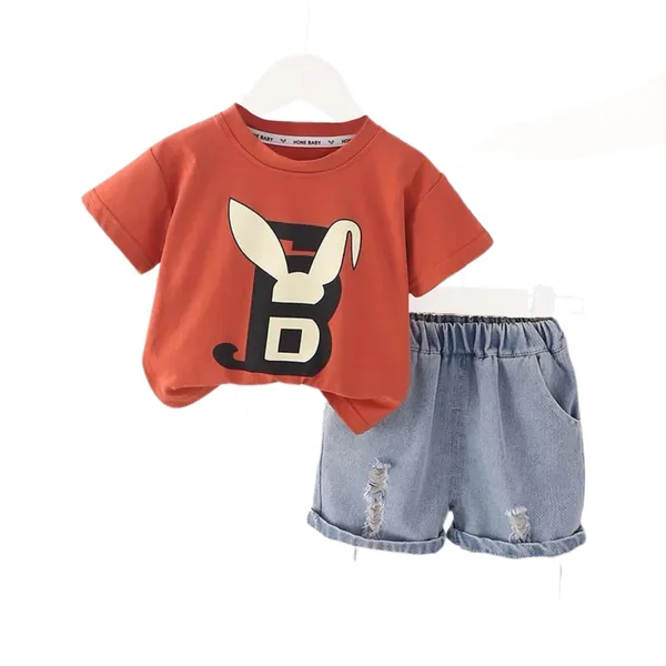 Orange_Trendy_&_Comfortable_100%_Cotton_Printed_T-Shirt_&_Shorts_Set_For_Baby_Boys