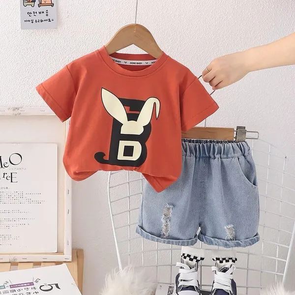 Orange_Trendy_&_Comfortable_100%_Cotton_Printed_T-Shirt_&_Shorts_Set_For_Baby_Boys