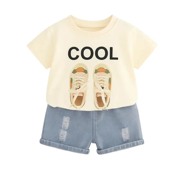 Cream_Trendy_&_Comfortable_Cotton_T-Shirt_With_Shorts_For_Baby_Boys