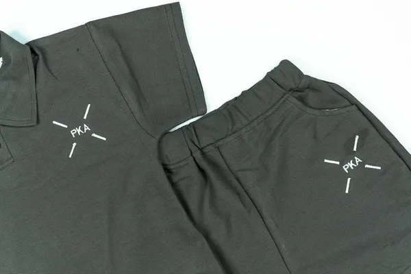 Grey_Solid_Color_Casual_Wear_Cotton_T-Shirt_&_Shorts_Set_For_Baby_Boys