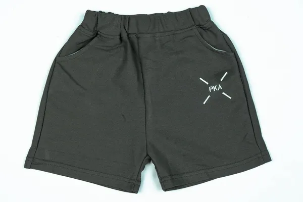 Grey_Solid_Color_Casual_Wear_Cotton_T-Shirt_&_Shorts_Set_For_Baby_Boys