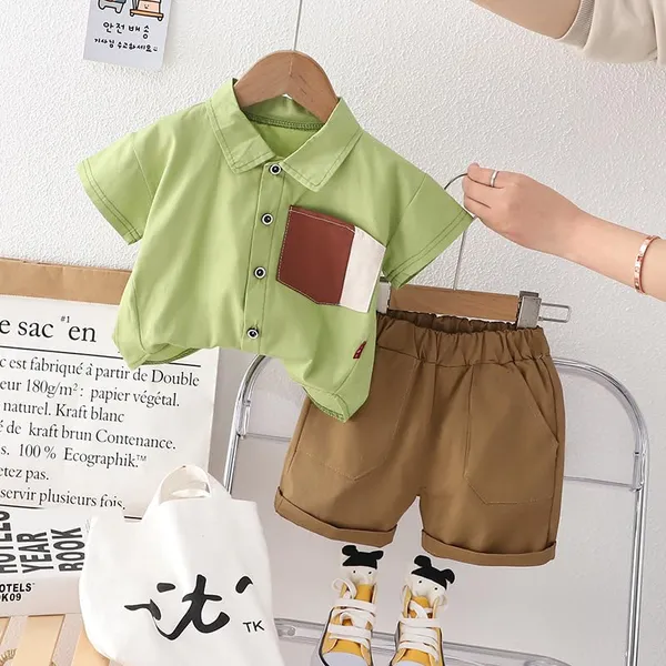 Green_Trendy_&_Comfortable_Cotton_Shirt_&_Shorts_Set_For_Baby_Boys