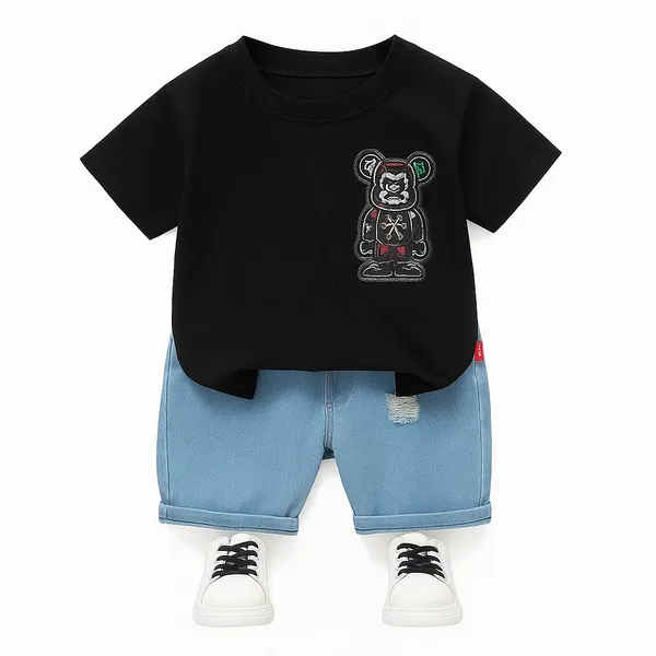 Black_Trendy_&_Comfortable_Cotton_T-Shirt_With_Shorts_For_Baby_Boys