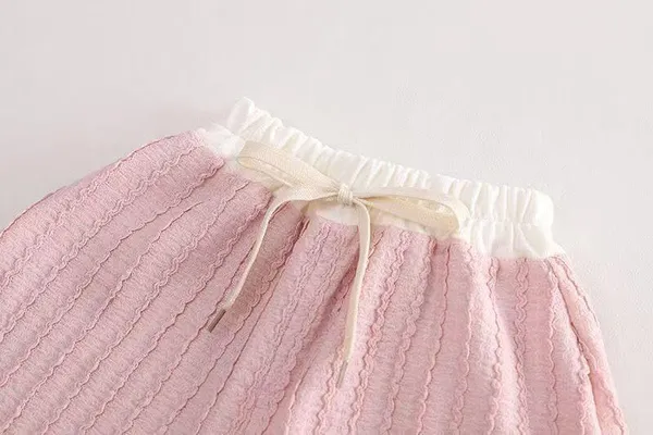 Pink_Solid_Cotton_T-Shirt_With_Shorts_For_Baby_Girls