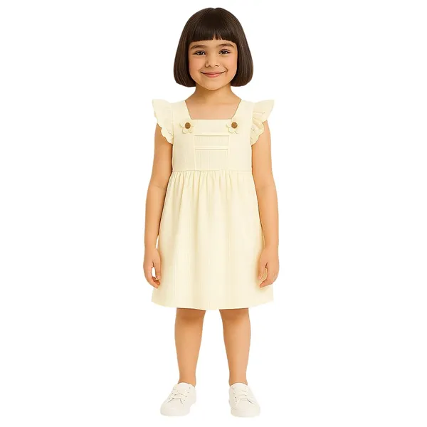 White_Trendy_&_Comfortable_Ruffle_Dress_For_Girls