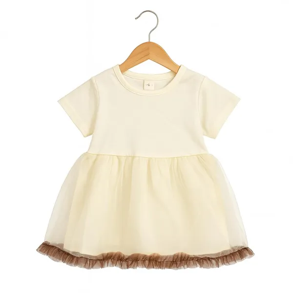 Pink_Trendy_&_Comfortable_Dreamy_Tulle_Dress_With_A_Cute_Denim_Vest_For_Girls