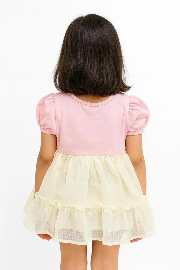 Pink_Trendy_&_Comfortable_Whimsy_Meets_Everyday_Charm_In_This_Ruffle-Layered_Dress_Set_For_Girls