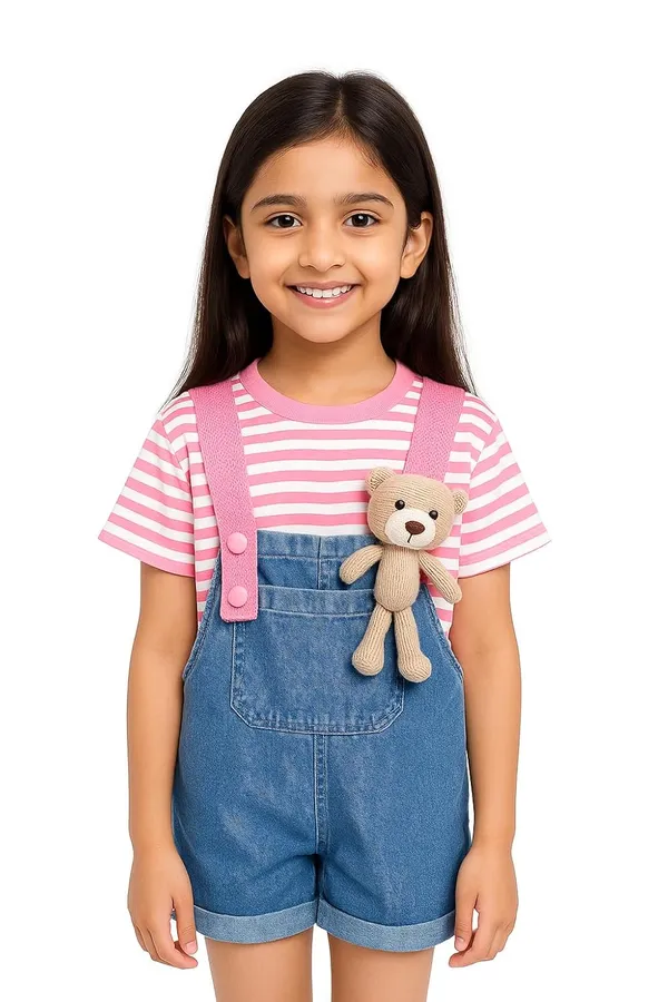 Pink_Cotton_Pink_Striped_T-Shirt_With_Shorts_For_Baby_Girls