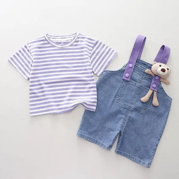 Purple_Cotton_Purple_T-Shirt_With_Shorts_For_Baby_Girls