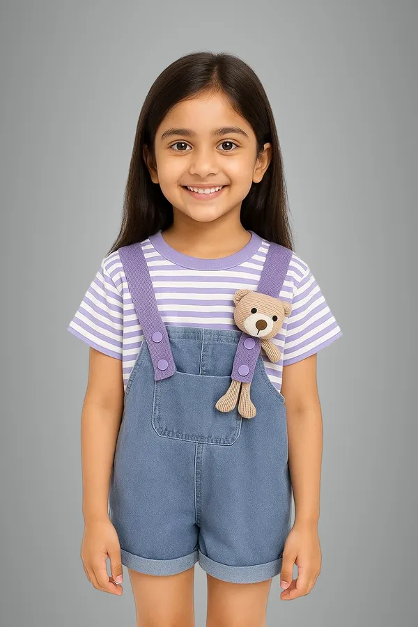 Purple_Cotton_Purple_T-Shirt_With_Shorts_For_Baby_Girls